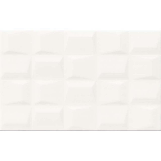 Płytka ścienna ICEBOUND white geo structure mat 25x40 #006 gat. I