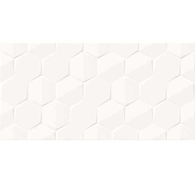 Płytka ścienna ALTERIO white structure hexa satin rect 29,8x59,8 gat.