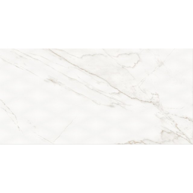 Płytka ścienna STAY CLASSY white diamond structure glossy 29,8x59,8 g