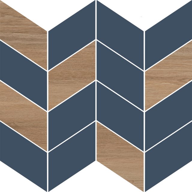 Płytka ścienna mozaika LOVE YOU NAVY dark blue half satin 29x29 gat.