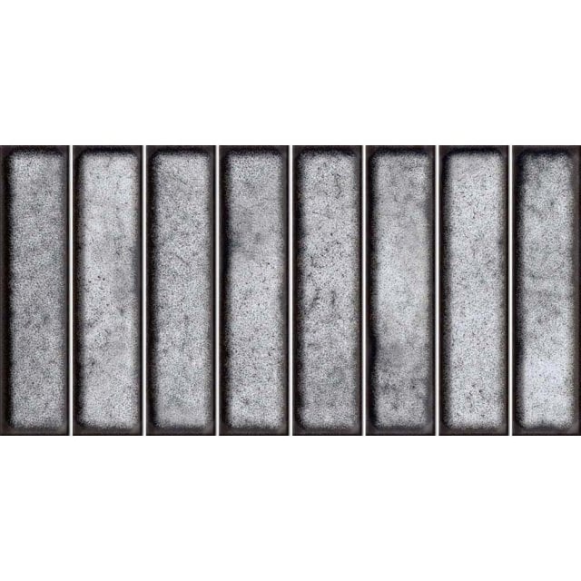 Płytka ścienna hiszpańska El Barco DOMINO GRIS błyszcząca do fugowani