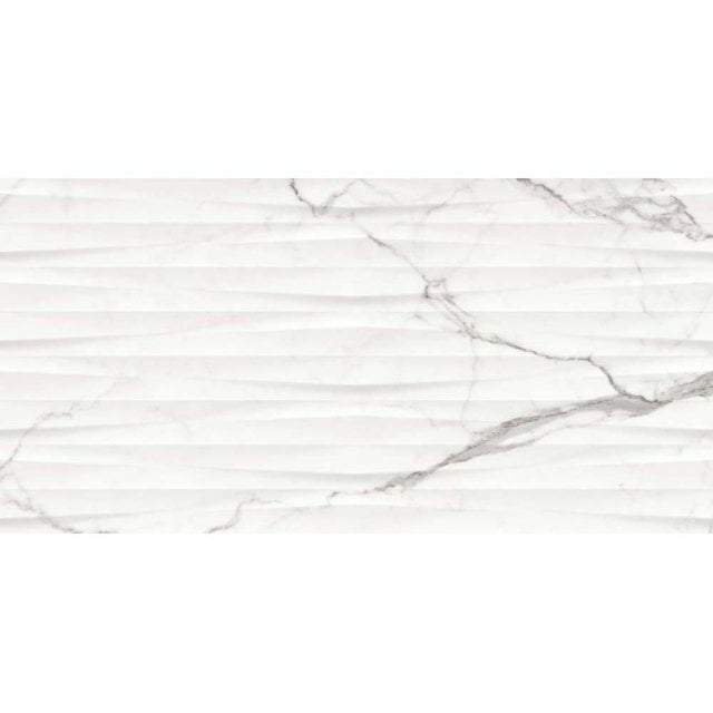Płytka ścienna GINEVRA white structure glossy 8mm 29,8x59,8 gat. II