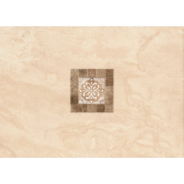 Płytka ścienna inserto AGIA beige glossy 25x35 gat. I