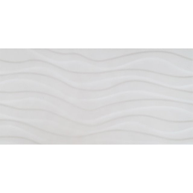 Płytka ścienna PERO LONGO white waves structure glossy 29,7x60 gat. I