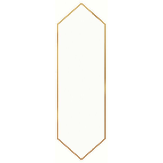 Płytka ścienna BIG ARROW gold decor glossy 12,8x39,8 gat. I