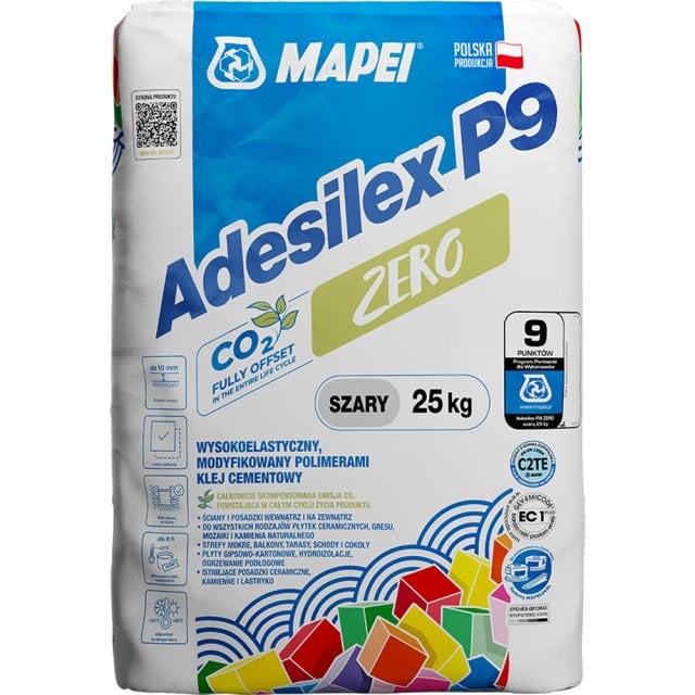 Zaprawa klejowa do płytek MAPEI Adesilex P9 ZERO szary 25 kg
