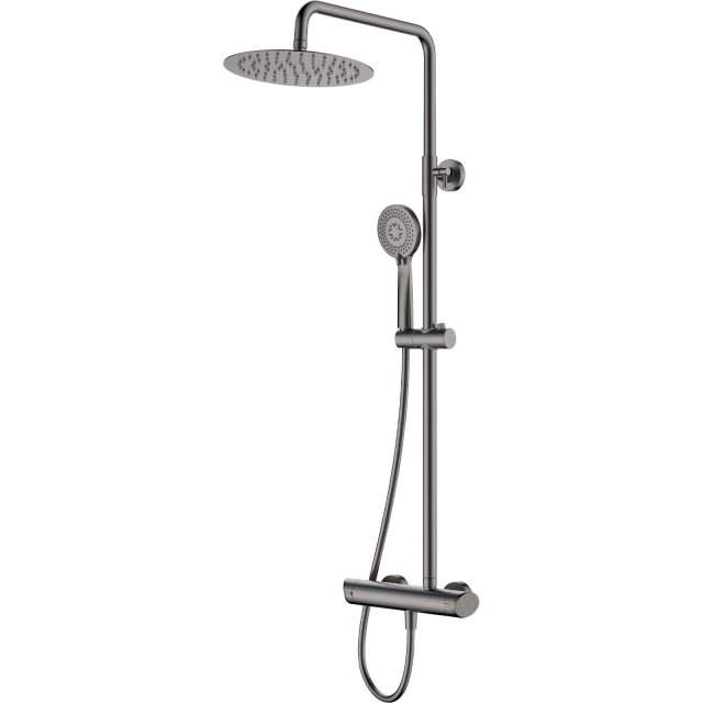 DEANTE Deszczownica ARNIKA titanium z baterią prysznicową NAC_D1QK