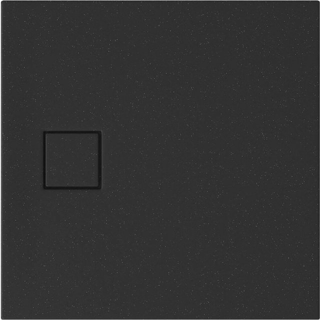 CERSANIT Brodzik kwadratowy SET B458 TAKO SLIM 80x4 czarny mat + syfo