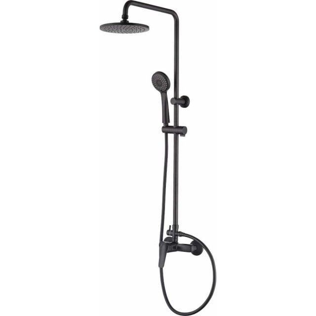 DEANTE Deszczownica BORO 3-funkcyjna z baterią mieszaczową nero NER_N