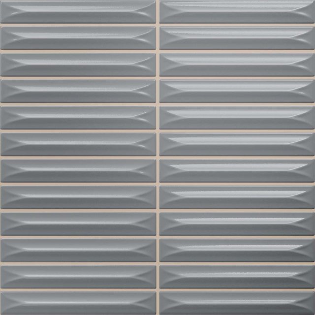 Płytka ścienna hiszpańska Vilar Albaro DART GREY do fugowania błyszcz