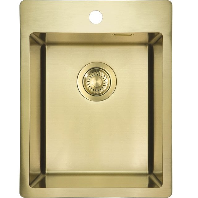 DEANTE Zlewozmywak stalowy OLFATO PRECIOUS złoty szczotkowany 1-komor