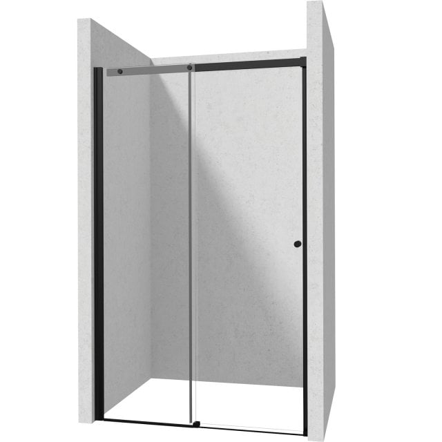 DEANTE Drzwi prysznicowe systemu KERRIA PLUS 130 cm przesuwne nero KT