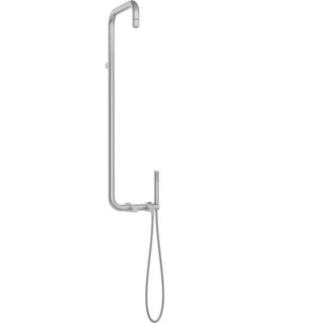 DEANTE Deszczownica SILIA HEXA z baterią prysznicową stal szczotkowan