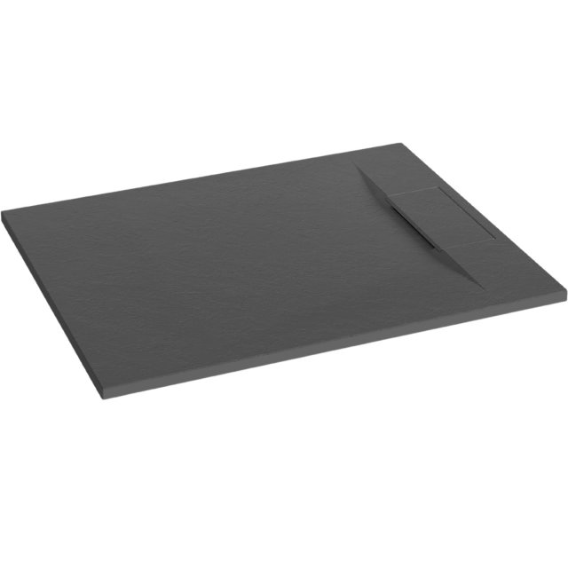 INVENA Brodzik prostokątny ALVERO 100x90x2,6 czarny AK-7C-910-H