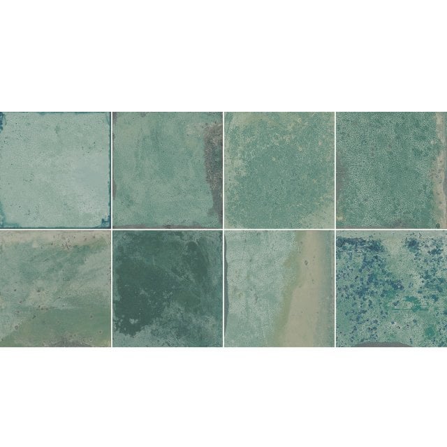 Płytka ścienna hiszpańska Geotiles PROVENCE MINT glossy do fugowania