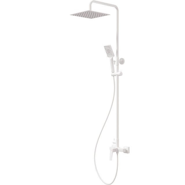 DEANTE Deszczownica BLUR z baterią prysznicową bianco NQL_A4XM