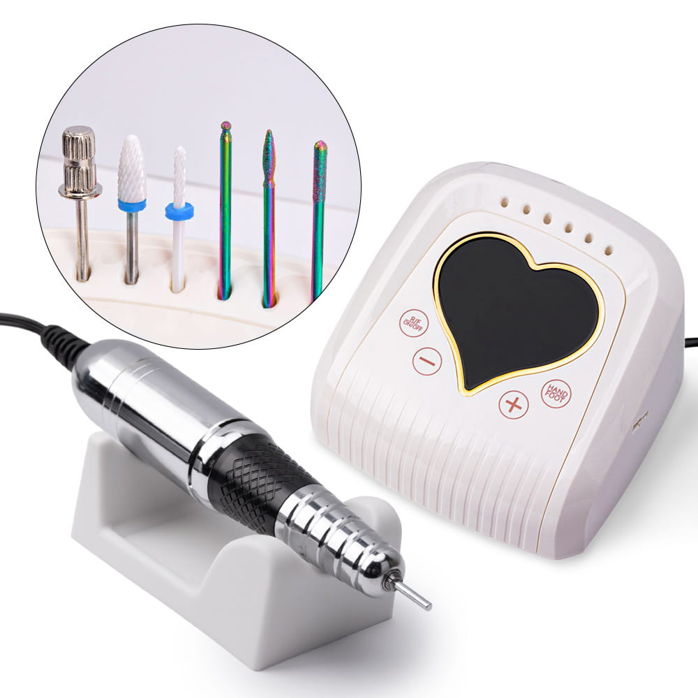 Frezarka do paznokci 68W do manicure pedicure jasny beż M16 45 000 obrotów