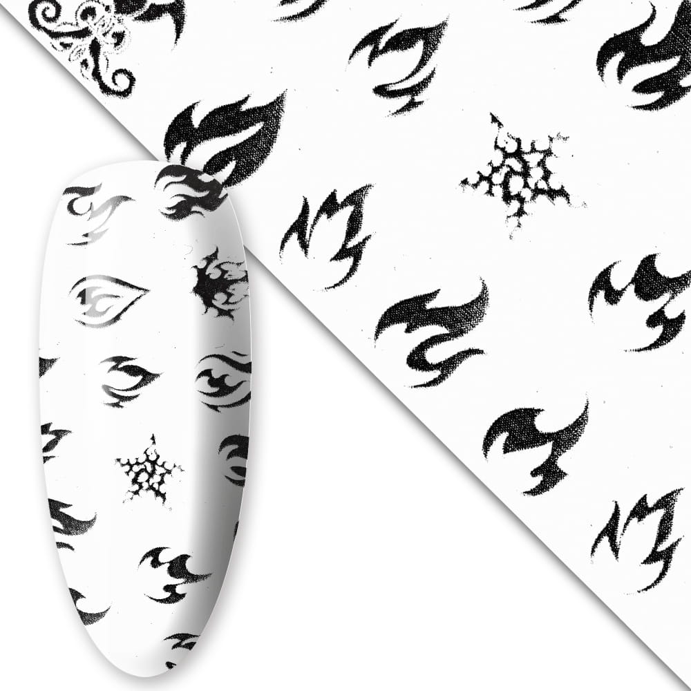 Folia transferowa Luminous Flames 100 cm świecąca w UV Nr 10