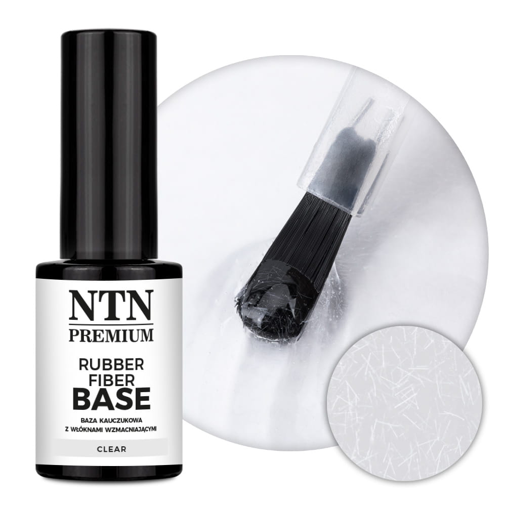 Baza kauczukowa Rubber Fiber Base Limited Edition baza z włóknami wzmacniającymi NTN Premium Clear 7g