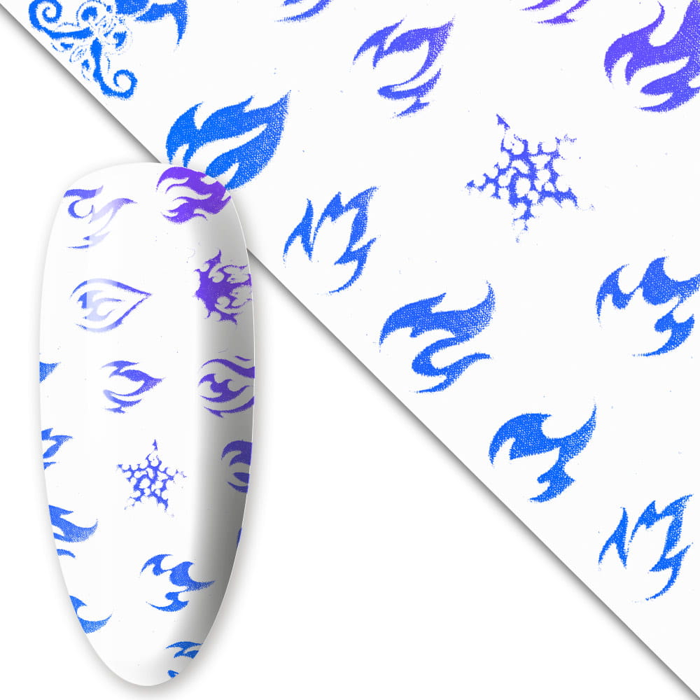 Folia transferowa Luminous Flames 100 cm świecąca w UV Nr 9