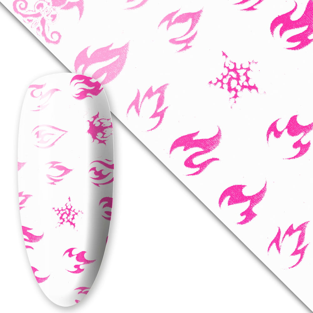 Folia transferowa Luminous Flames 100 cm świecąca w UV Nr 5