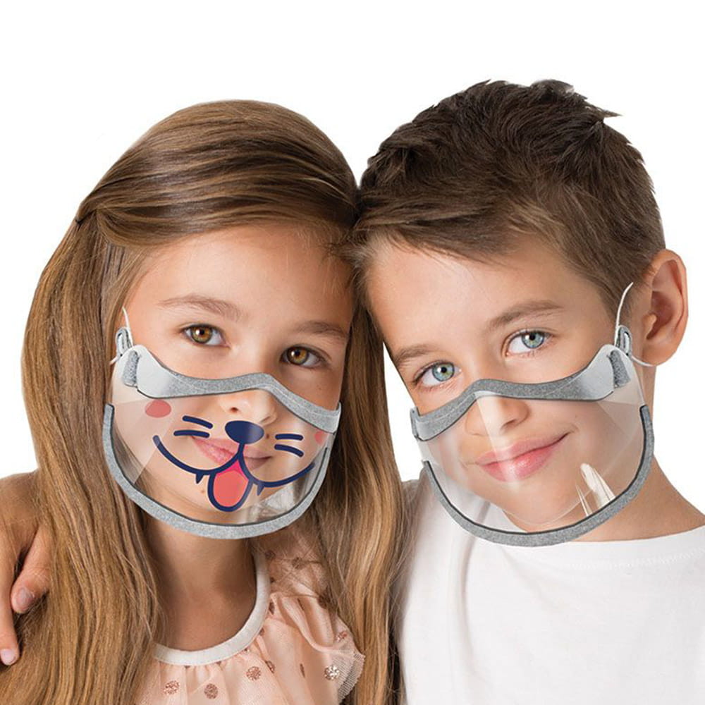 Przyłbica maska ochronna na nos i usta mini dla dzieci Kids Shield 2 sztuki