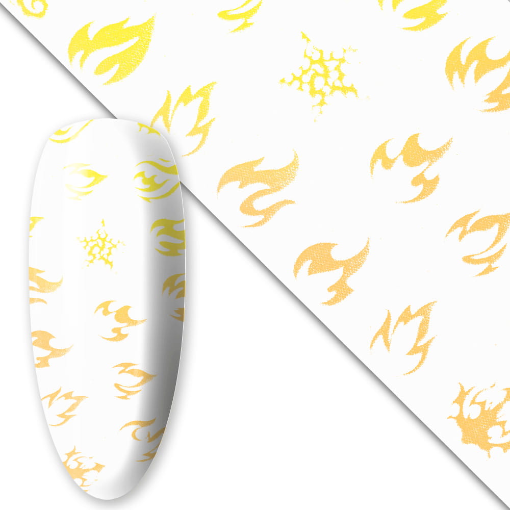 Folia transferowa Luminous Flames 100 cm świecąca w UV Nr 3