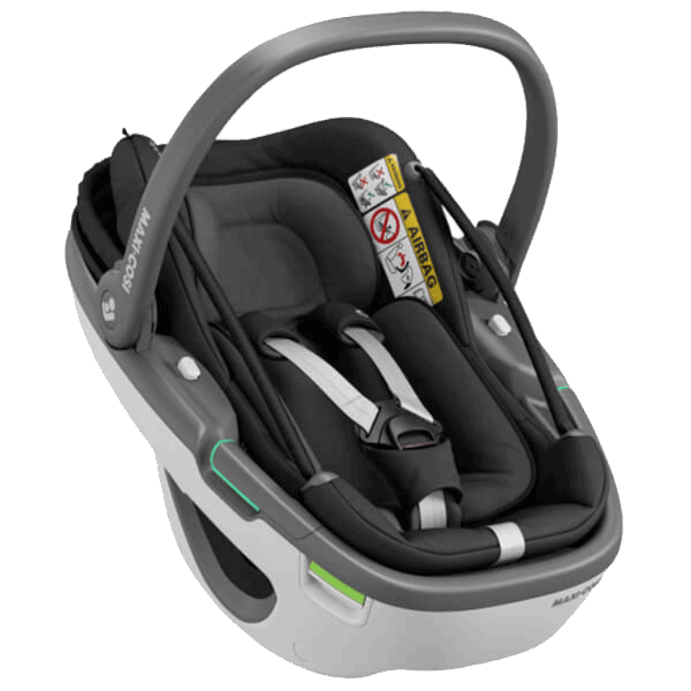 Maxi Cosi, Coral i-Size - fotelik samochodowy dla dzieci od urodzenia do ok. 12 miesiąca, od 45 do 75 cm -Essential Black