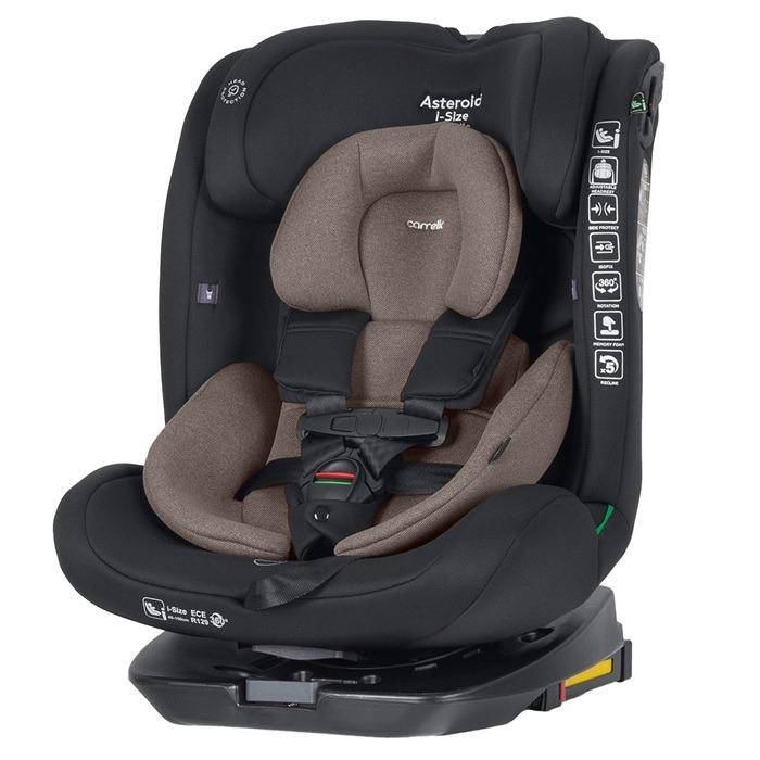 Carrello Asteroid i-Size CRL-17001 - fotelik dla dzieci 40-150 cm-Lunar Beige