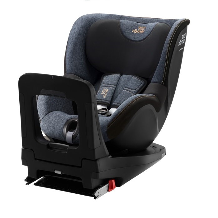 Britax Romer Dualfix M i-Size V22 - fotelik samochodowy dla dzieci od 61 do 105 cm wzrostu, do 18 kg-Blue Marble