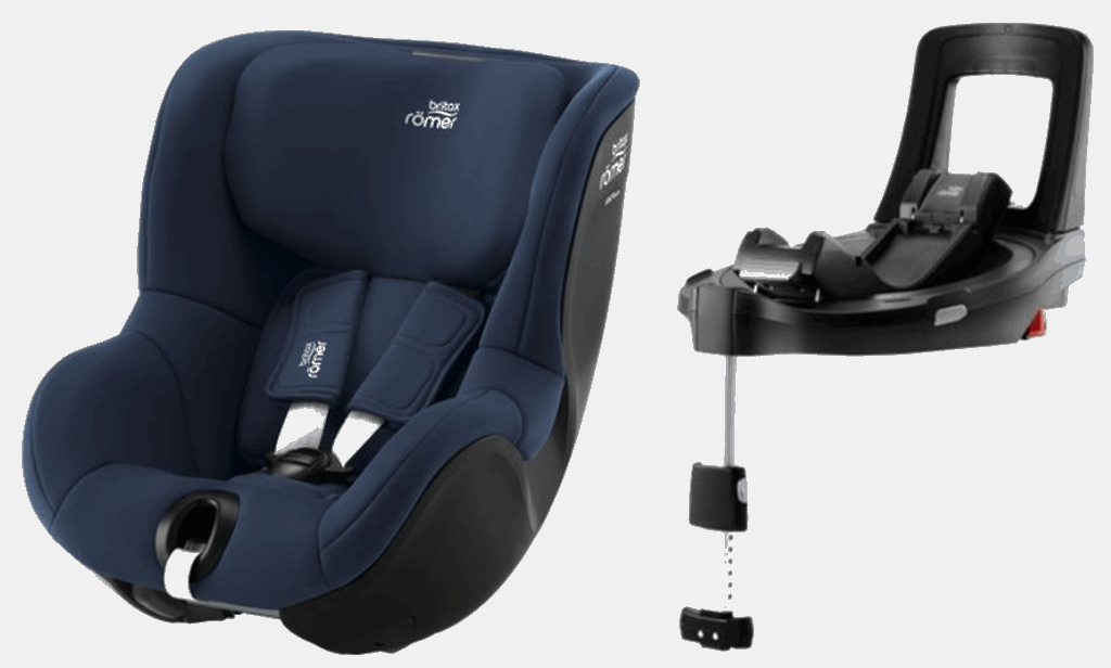 Britax Romer Dualfix 3 i-Size - fotelik samochodowy z bazą Flex Base iSense dla dzieci od 61 do 105 cm wzrostu, od 3 miesięcy do 4 lat, do 18 kg-In...