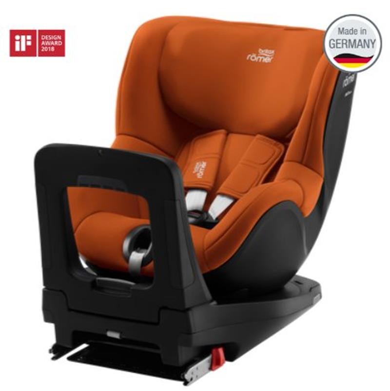 Britax Romer Dualfix i-Size - obrotowy fotelik samochodowy od urodzenia - 4 lat - 40 - 105 cm - 0 - 18 kg -Golden Cognac