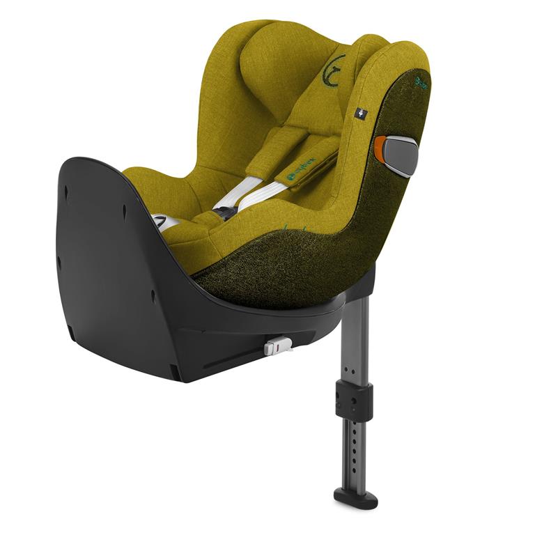 Cybex Sirona Zi i-Size - fotelik samochodowy dla dzieci o wzroście 45 - 105 cm, max. 18 kg z bazą-Plus Mustard Yellow
