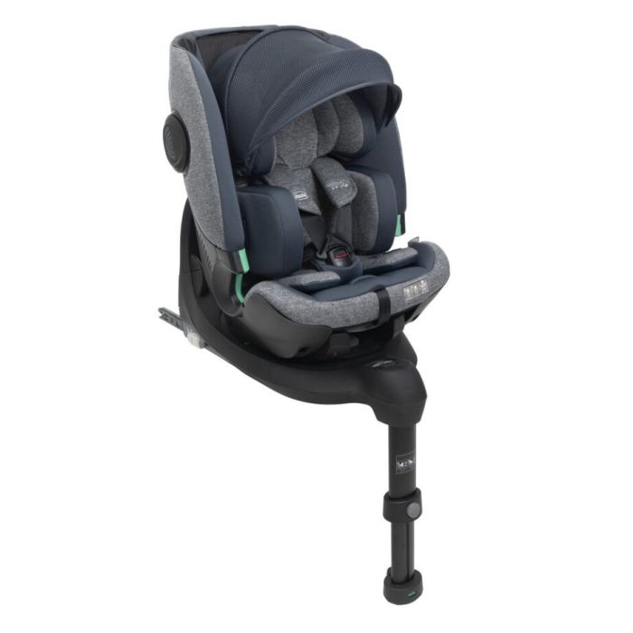 Chicco Bi-Seat Air z obrotową bazą Full 360 i-Size - fotelik od 40 do 150 cm wzrostu-Graphite
