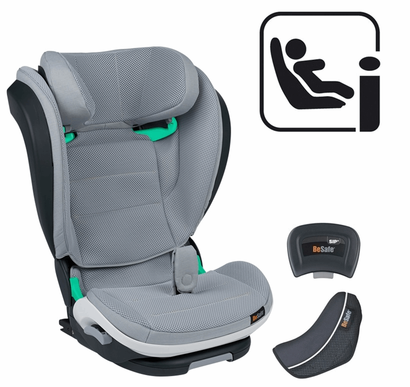 BeSafe iZi Flex FIX i-Size - fotelik samochodowy od 4 lat-12 lat, 100-150 cm -Peak Mesh