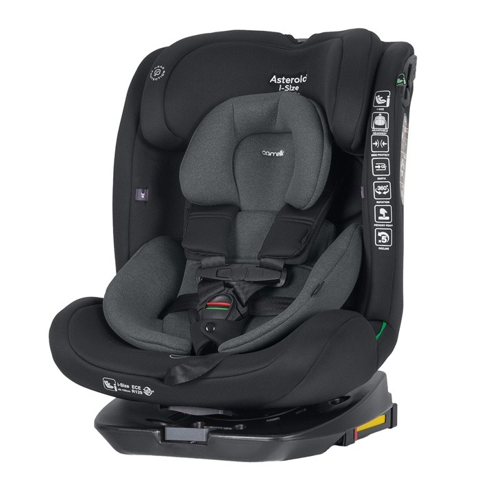 Carrello Asteroid i-Size CRL-17001 - fotelik dla dzieci 40-150 cm-Magnet Grey