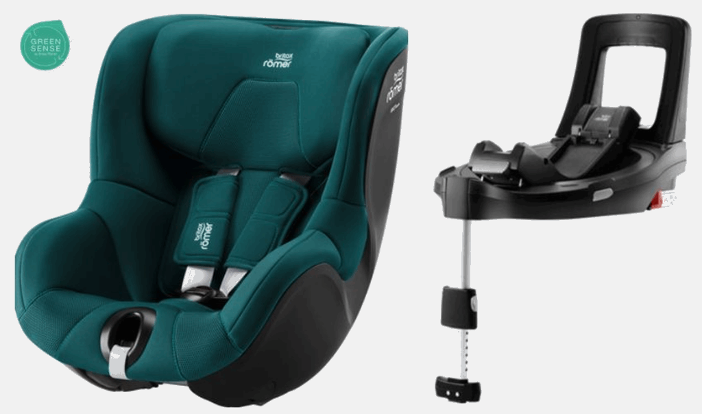 Britax Romer Dualfix 3 i-Size - fotelik samochodowy z bazą Flex Base iSense dla dzieci od 61 do 105 cm wzrostu, od 3 miesięcy do 4 lat, do 18 kg-At...