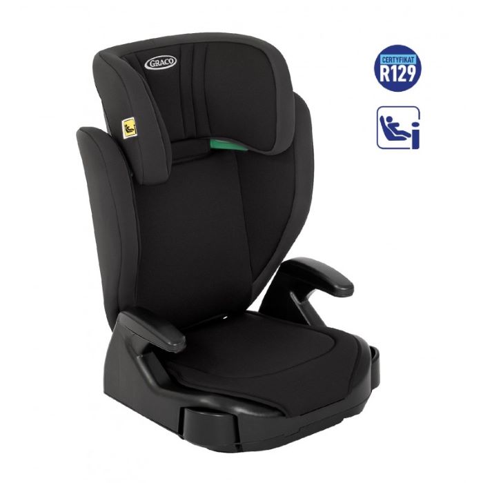 Graco Junior Maxi i-Size - fotelik samochodowy 100-150cm od ok. 3,5 do ok. 12 lat-Midnight