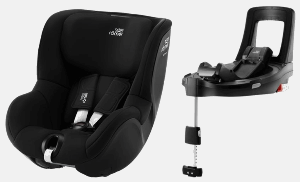 Britax Romer Dualfix 3 i-Size - fotelik samochodowy z bazą Flex Base iSense dla dzieci od 61 do 105 cm wzrostu, od 3 miesięcy do 4 lat, do 18 kg-Sp...