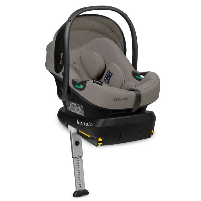 Lionelo Astrid i-Size Set - fotelik 40-87 cm z bazą Isofix-Beige Taupe
