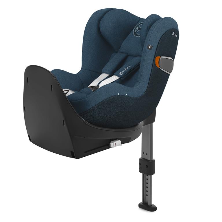 Cybex Sirona Zi i-Size - fotelik samochodowy dla dzieci o wzroście 45 - 105 cm, max. 18 kg z bazą-Plus Mountain Blue