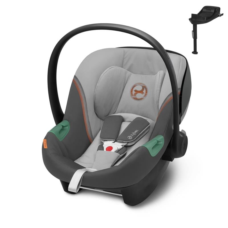 Cybex Aton S2 i-Size - fotelik samochodowy 45 cm - 87 cm, 0-13 kg + baza One-Lava Grey