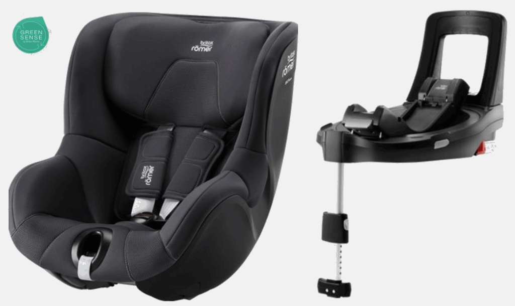 Britax Romer Dualfix 3 i-Size - fotelik samochodowy z bazą Flex Base iSense dla dzieci od 61 do 105 cm wzrostu, od 3 miesięcy do 4 lat, do 18 kg-Fo...