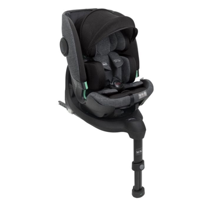 Chicco Bi-Seat Air z obrotową bazą Full 360 i-Size - fotelik od 40 do 150 cm wzrostu-Black Air