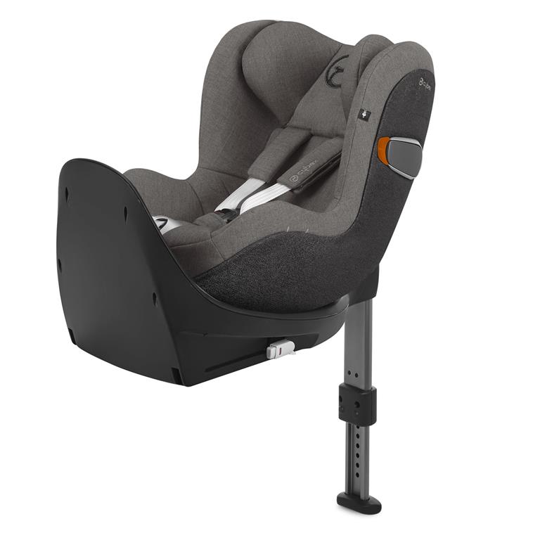 Cybex Sirona Zi i-Size - fotelik samochodowy dla dzieci o wzroście 45 - 105 cm, max. 18 kg z bazą-Plus Soho Grey