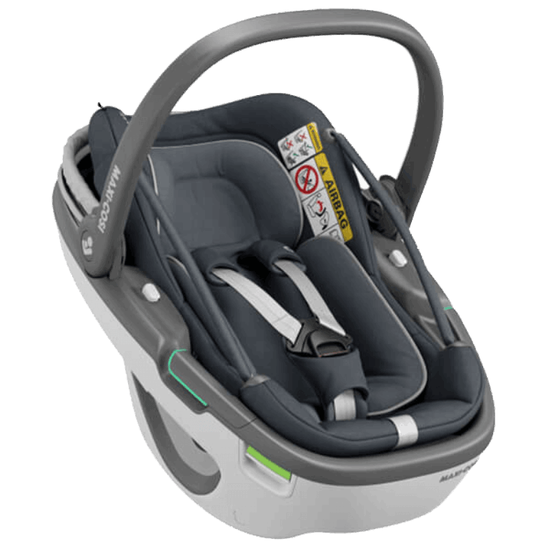 Maxi Cosi, Coral i-Size - fotelik samochodowy dla dzieci od urodzenia do ok. 12 miesiąca, od 45 do 75 cm -Essential Graphite