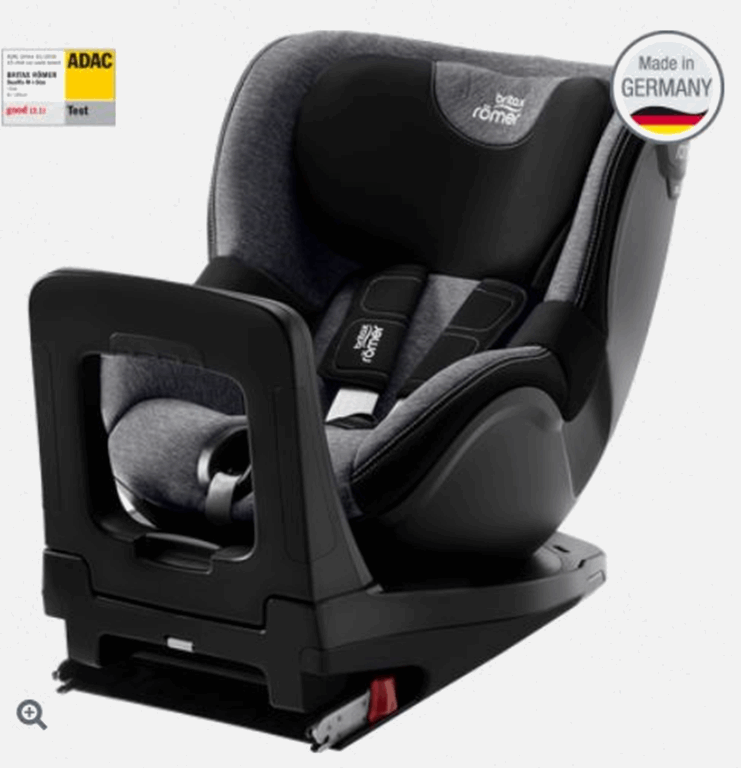 Britax Romer, Dualfix M-i-Size - Fotelik samochodowy od 3 miesięcy - 4 lat - 18 kg (61 - 105 cm)-Graphite Marble