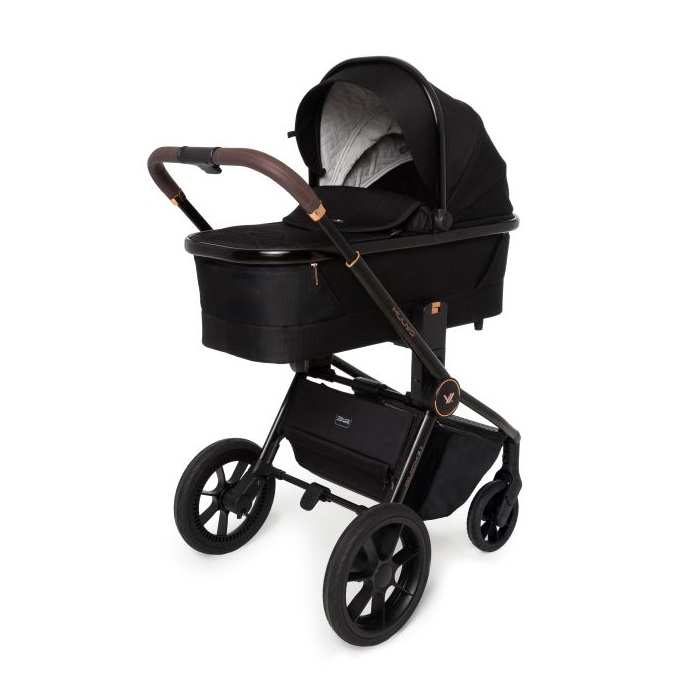 Muuvo Quick SE 2 - stylowy wózek głęboko-spacerowy z torbą-Sunset Black