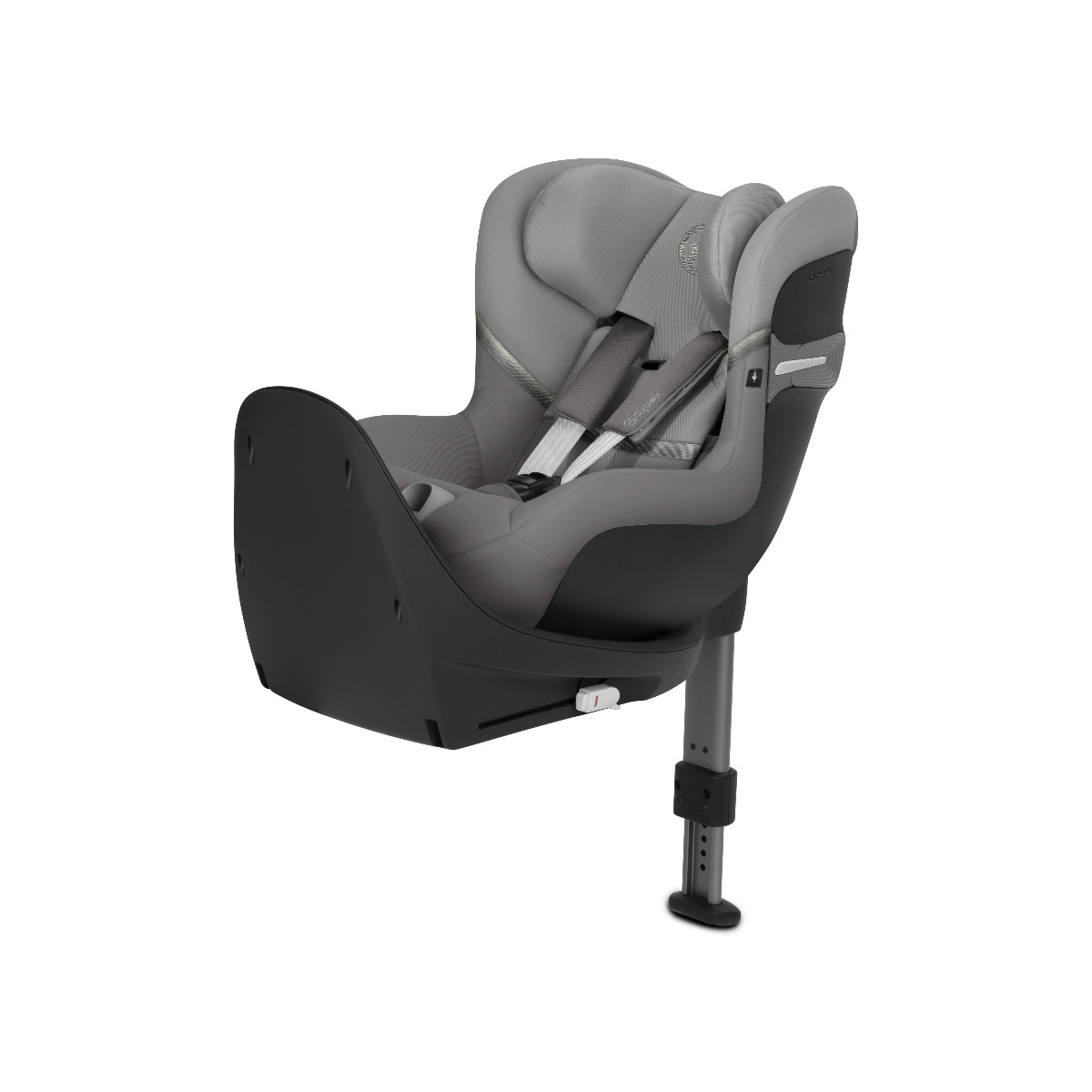 Cybex, Sirona S I-size z bazą - obrotowy fotelik samochodowy od urodzenia do 105 cm wzrostu (ok. 4 lat)-Soho Grey