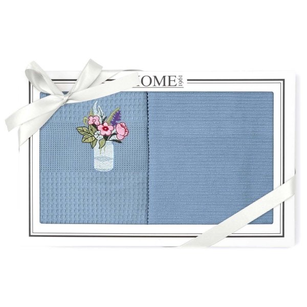 Komplet 2 ręczników kuchennych 50X70 cm HOME 1961 wz. 9 niebieski